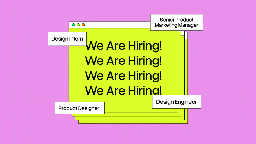 We are hiring campaign graphic
